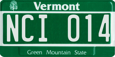 VT license plate NCI014