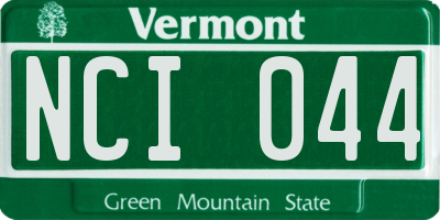 VT license plate NCI044