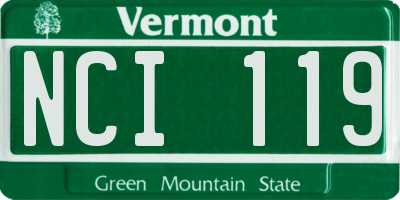 VT license plate NCI119