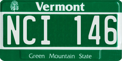 VT license plate NCI146