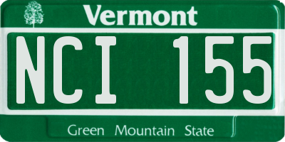 VT license plate NCI155
