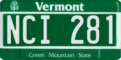 VT license plate NCI281