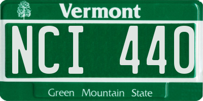 VT license plate NCI440