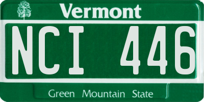 VT license plate NCI446