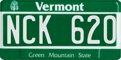 VT license plate NCK620