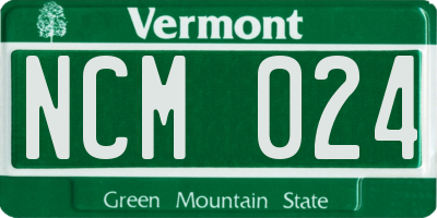 VT license plate NCM024