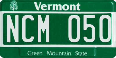 VT license plate NCM050
