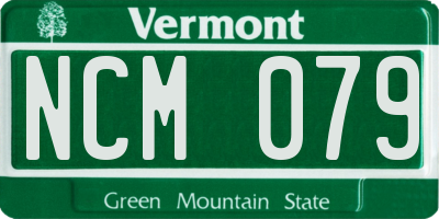 VT license plate NCM079