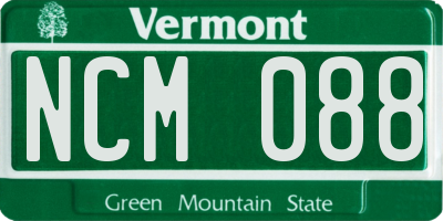 VT license plate NCM088