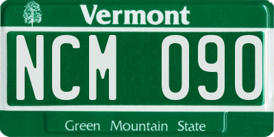 VT license plate NCM090