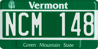VT license plate NCM148