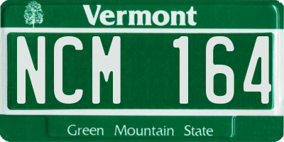 VT license plate NCM164