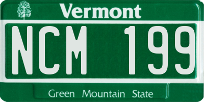 VT license plate NCM199