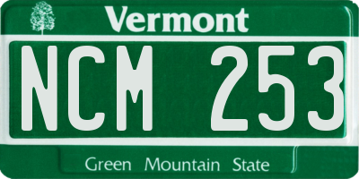 VT license plate NCM253