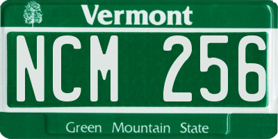 VT license plate NCM256