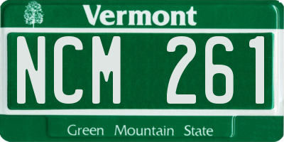 VT license plate NCM261