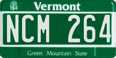 VT license plate NCM264