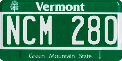 VT license plate NCM280