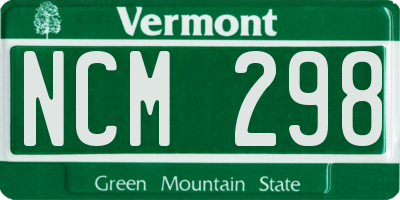 VT license plate NCM298