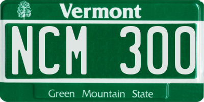 VT license plate NCM300