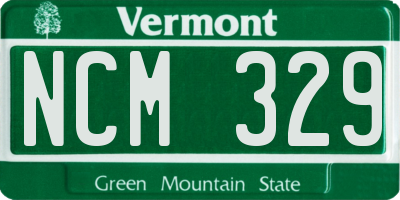 VT license plate NCM329