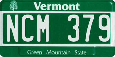 VT license plate NCM379