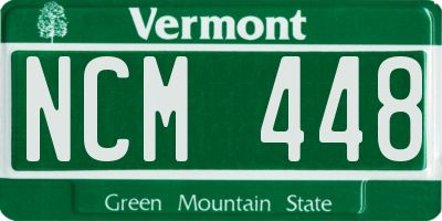 VT license plate NCM448