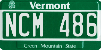 VT license plate NCM486