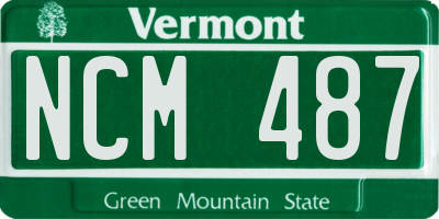 VT license plate NCM487
