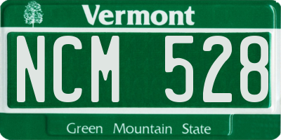 VT license plate NCM528