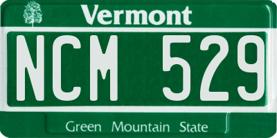 VT license plate NCM529