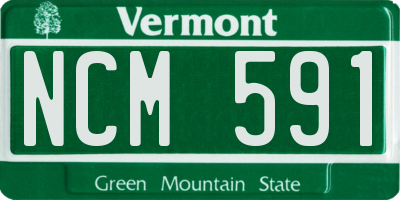 VT license plate NCM591