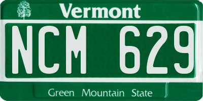 VT license plate NCM629