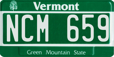 VT license plate NCM659