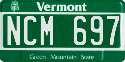 VT license plate NCM697