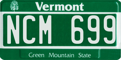 VT license plate NCM699