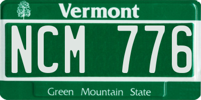 VT license plate NCM776