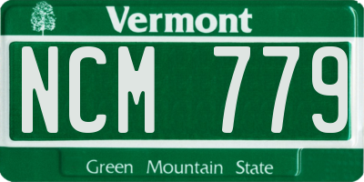 VT license plate NCM779