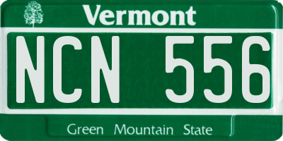 VT license plate NCN556