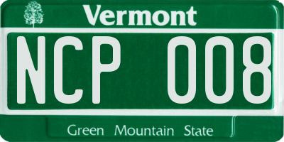 VT license plate NCP008