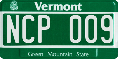 VT license plate NCP009