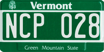 VT license plate NCP028