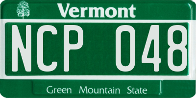 VT license plate NCP048