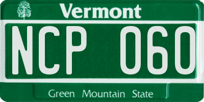 VT license plate NCP060