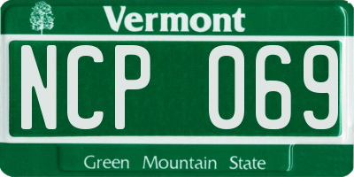 VT license plate NCP069