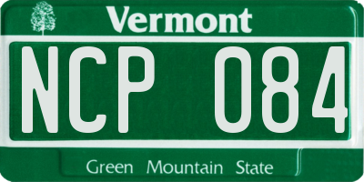 VT license plate NCP084