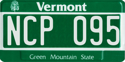 VT license plate NCP095