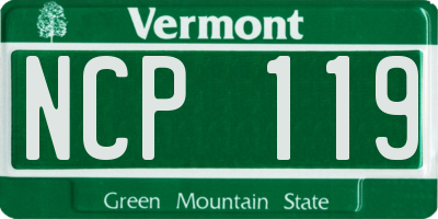 VT license plate NCP119