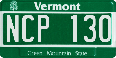 VT license plate NCP130