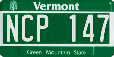 VT license plate NCP147